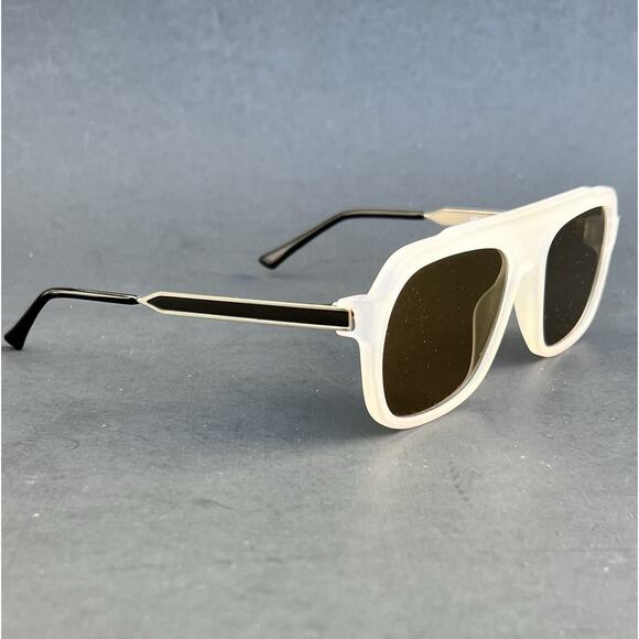 Thierry Lasry 57 19 140 Aviator Square Unisex White Sunglasses main image 14